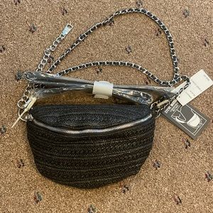 NWT Black Steve Madden Convertible Belt Bag